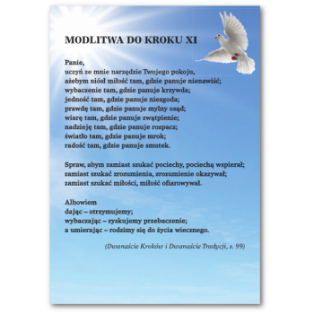 Modlitwa do Kroku XI - A4/folia