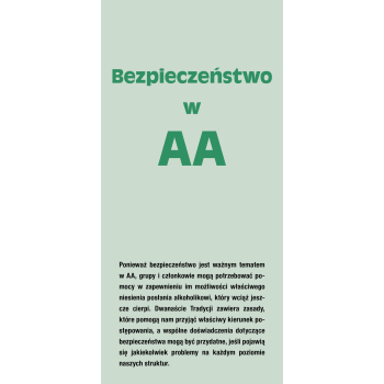 Bezpieczeństwo w AA