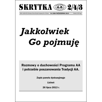Jakkolwiek Go pojmuję. Skrytka 2/4/3 nr 108A