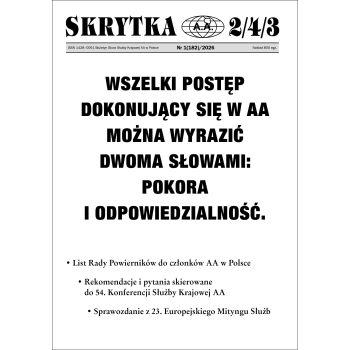 Skrytka 2/4/3 – biuletyn informacyjny BSK AA w Polsce [wydanie papierowe] *dostępne numery archiwalne