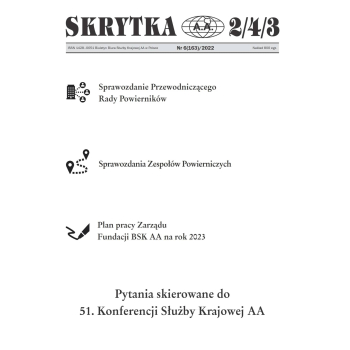 Skrytka 2/4/3 – biuletyn informacyjny BSK AA w Polsce [wydanie papierowe] *dostępne numery archiwalne