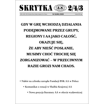 Skrytka 2/4/3 – biuletyn informacyjny BSK AA w Polsce [wydanie papierowe] *dostępne numery archiwalne