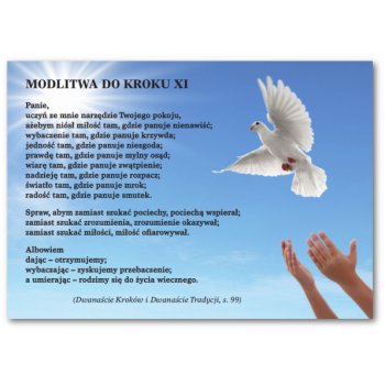 Modlitwa do Kroku XI - A4/folia