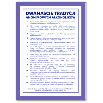 DWANAŚCIE KROKÓW I DWANAŚCIE TRADYCJI - A4/karton