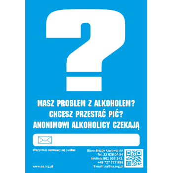 Plakat ze znakiem zapytania